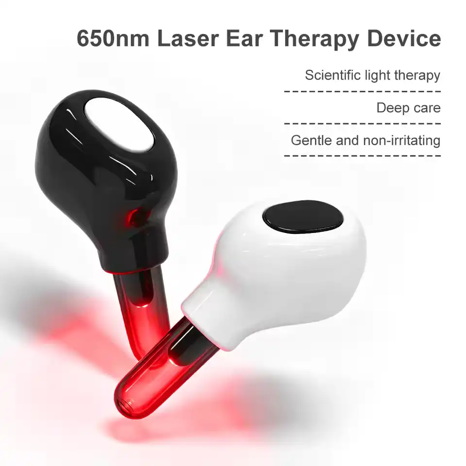 650nm Earplug Otitis Media Ear Laser Red Light Therapy Irradiation Ear Canal Laser Tinnitus Deafness